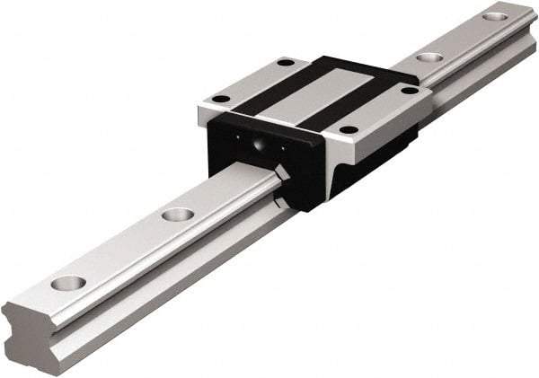 THK - 280mm OAL x 20mm Overall Width x 18mm Overall Height 4 Way HSR Rail - 60mm Between Holes, 6 x 9-1/2 x 8-1/2mm Hole Size - Exact Industrial Supply