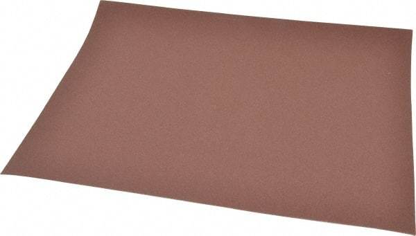 Norton - 220 Grit, Aluminum Oxide Sanding Sheet - 11" Long x 9" Wide, Very Fine Grade, J Weighted Cloth Backing - Exact Industrial Supply