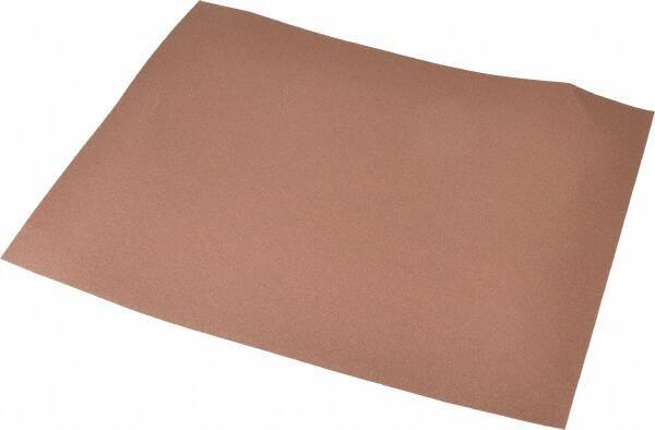 Norton - 320 Grit, Aluminum Oxide Sanding Sheet - 11" Long x 9" Wide, Extra Fine Grade, J Weighted Cloth Backing - Exact Industrial Supply