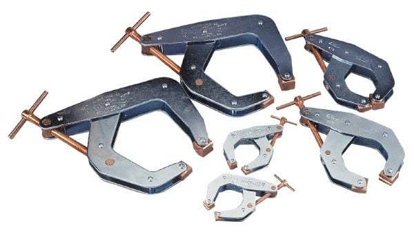 Kant Twist - 6 Piece Cantilever Clamp Set - Includes Two 2-1/2", Two 4-1/2" & Two 6" Clamps - Exact Industrial Supply