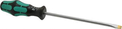 Wera - 287mm OAL Standard Slotted Screwdriver - Round Shank, Ergonomic Handle - Exact Industrial Supply