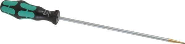 Wera - 298mm OAL Standard Slotted Screwdriver - Round Shank, Ergonomic Handle - Exact Industrial Supply