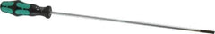 Wera - 398mm OAL Standard Slotted Screwdriver - Round Shank, Ergonomic Handle - Exact Industrial Supply