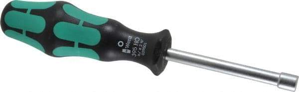 Wera - 3/16" Hollow Shaft Nutdriver - Ergonomic Handle, 6-1/4" OAL - Exact Industrial Supply