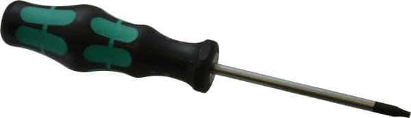 Wera - T7 Torx Driver - 2-3/8" Blade Length, 5" OAL, Ergonomic Handle - Exact Industrial Supply
