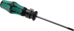 Wera - T20 Torx Driver - 4" Blade Length, 7-7/8" OAL, Ergonomic Handle - Exact Industrial Supply