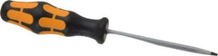 Wera - 161mm OAL Standard Slotted Screwdriver - Hexagon Shank, Ergonomic Handle - Exact Industrial Supply