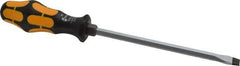 Wera - 287mm OAL Standard Slotted Screwdriver - Hexagon Shank, Ergonomic Handle - Exact Industrial Supply