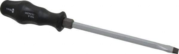 Wera - 317mm OAL Standard Slotted Screwdriver - Hexagon Shank, Ergonomic Handle - Exact Industrial Supply