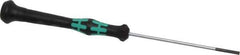 Wera - Electronic/Electrostatic Slotted Screwdriver - 80mm Blade Length, Round Shank, Ergonomic Handle - Exact Industrial Supply