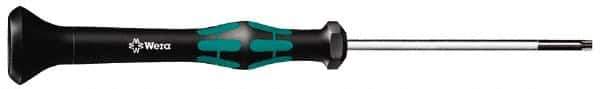 Wera - T20 Torx Driver - 2-3/8" Blade Length, 6-3/16" OAL, Micro Handle - Exact Industrial Supply