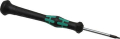 Wera - T6 Torx Driver - 1-9/16" Blade Length, 3-7/8" OAL, Micro Handle - Exact Industrial Supply