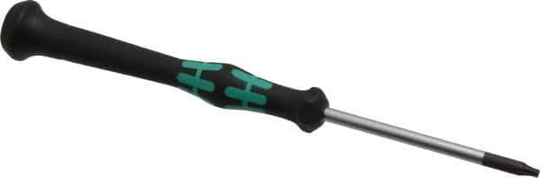 Wera - T9 Torx Driver - 2-3/8" Blade Length, 6-3/16" OAL, Micro Handle - Exact Industrial Supply