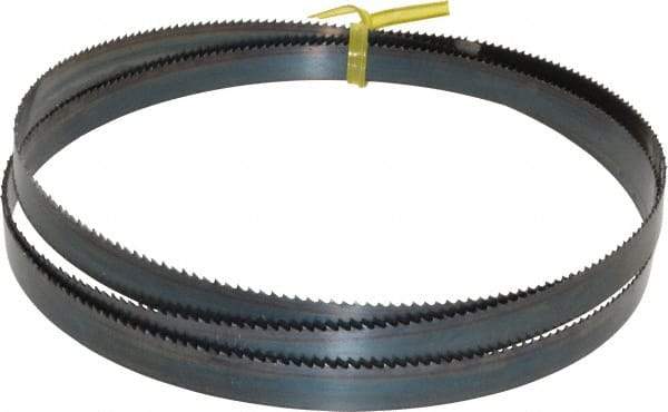 Starrett - 10 TPI, 5' Long x 1/2" Wide x 0.025" Thick, Welded Band Saw Blade - Carbon Steel, Toothed Edge, Raker Tooth Set, Flexible Back, Contour Cutting - Exact Industrial Supply
