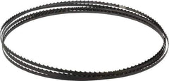 Starrett - 4 TPI, 12' 6" Long x 1/4" Wide x 0.025" Thick, Welded Band Saw Blade - Carbon Steel, Toothed Edge, Raker Tooth Set, Flexible Back, Contour Cutting - Exact Industrial Supply