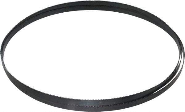 Starrett - 14 TPI, 7' 9" Long x 3/8" Wide x 0.025" Thick, Welded Band Saw Blade - Carbon Steel, Toothed Edge, Raker Tooth Set, Flexible Back, Contour Cutting - Exact Industrial Supply