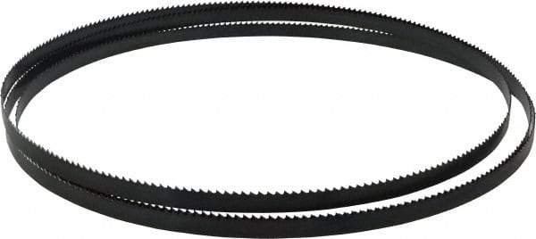 Starrett - 6 TPI, 10' Long x 1/2" Wide x 0.025" Thick, Welded Band Saw Blade - Carbon Steel, Toothed Edge, Raker Tooth Set, Flexible Back, Contour Cutting - Exact Industrial Supply