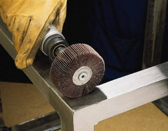 3M - 1" Diam Flap Wheel Flange Adapter - Compatible With 5-8" Diam Flap Wheels, Reduces 1" Hole to 3/4" Arbor - Exact Industrial Supply