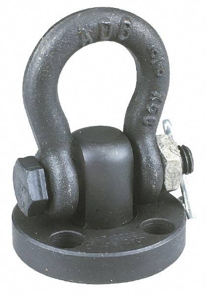 American Drill Bushing - 6,500 Lb Load Capacity Shackle Hoist Ring - 7/16 - 14 Thread, Alloy Steel - Exact Industrial Supply