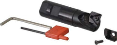 Value Collection - 1-1/4" Max Cut Diam, 1" Shank Diam, 4" OAL, Indexable Countersink - Adjustable Included Angle, Triangle Insert, TCMT 16T304 Insert Style - Exact Industrial Supply