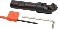Value Collection - 1" Max Cut Diam, 3/4" Shank Diam, 4" OAL, Indexable Countersink - Adjustable Included Angle, Triangle Insert, TCMT 16T304 Insert Style - Exact Industrial Supply