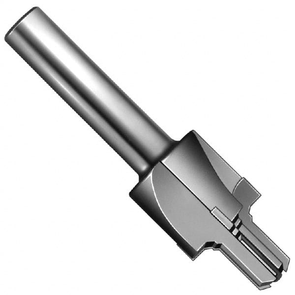 Made in USA - 5/16-24" Port, 0.742" Spotface Diam, 1/8" Tube Outside Diam, Reamer Pilot, Straight Shank, Carbide Tipped Porting Tool - Exact Industrial Supply