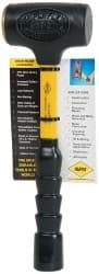 NUPLA - 32 oz Head 2" Face Diam Fiberglass Slim Head Dead Blow Hammer - 12" OAL, Fiberglass Handle - Exact Industrial Supply