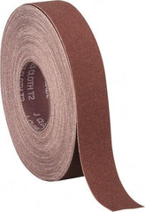 Norton - 1-1/2" x 50 Yd 150 Grit Aluminum Oxide Cloth Roll - Very Fine Grade, J Weighted Backing - Exact Industrial Supply