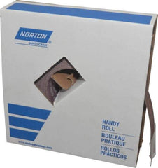 Norton - 1-1/2" x 50 Yd 180 Grit Aluminum Oxide Cloth Roll - Very Fine Grade, J Weighted Backing - Exact Industrial Supply