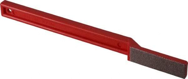 3M - 1-3/4" OAL Very Fine Sharpener Diamond File - 1/2" Wide, 1-3/4 LOC, Red - Exact Industrial Supply