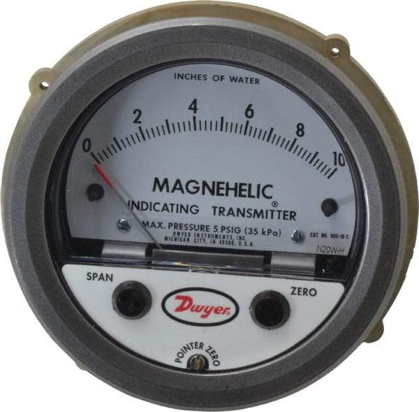 Dwyer - 25 Max psi, Differential Pressure Transmitter with Indication - 1/8" Thread - Exact Industrial Supply