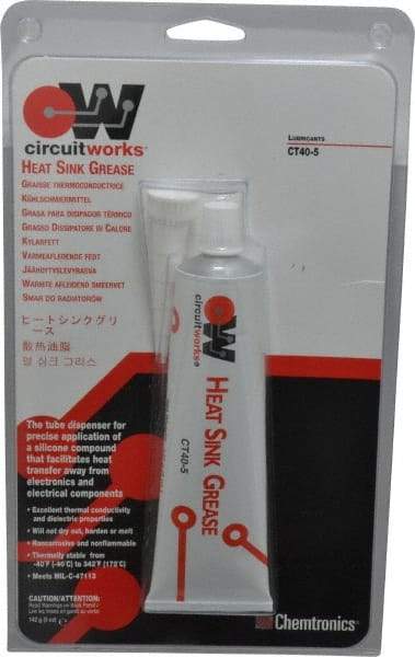 Chemtronics - 142 g Tube Silicone High Temperature Grease - White, High Temperature, 392°F Max Temp, - Exact Industrial Supply