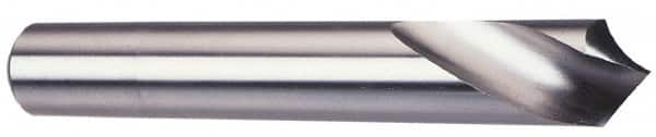 Made in USA - 1/2" Body Diam, 120°, 3" OAL, Solid Carbide Spotting Drill - Exact Industrial Supply