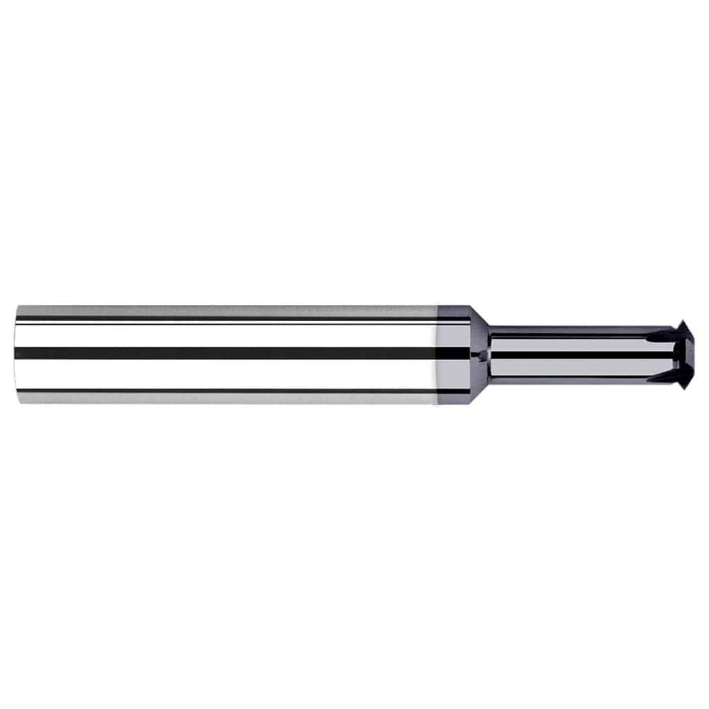 Single Profile Thread Mill: 3/4-10 to 3/4-32, 10 to 32 TPI, Internal & External, 6 Flutes, Solid Carbide 0.495″ Cut Dia, 1/2″ Shank Dia, 3″ OAL, AlTiN Coated