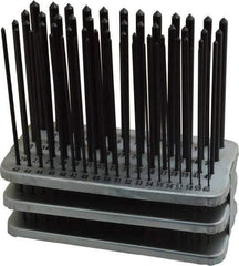 Value Collection - 60 Piece, Transfer Punch Set - Round Shank - Exact Industrial Supply