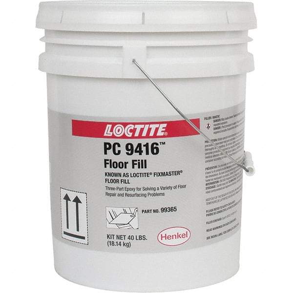 Loctite - 40 Lb Kit Gray Epoxy Resin Filler/Repair Caulk - -20 to 225°F Operating Temp, 6 min Tack Free Dry Time, 24 hr Full Cure Time, Series 135 - Exact Industrial Supply