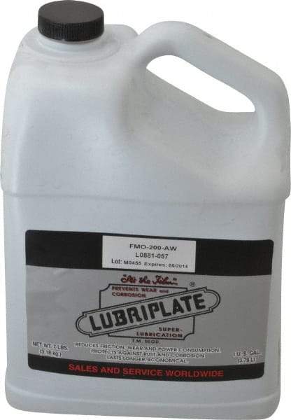 Lubriplate - 1 Gal Bottle Mineral Multi-Purpose Oil - SAE 10, ISO 46, 47 cSt at 40°C & 7 cSt at 100°C, Food Grade - Exact Industrial Supply
