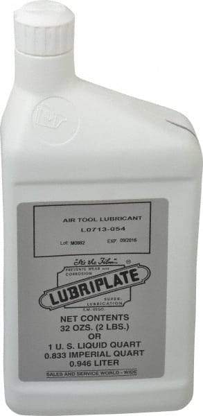 Lubriplate - Bottle, ISO 32, Air Tool Oil - 147 Viscosity (SUS) at 100°F, 44 Viscosity (SUS) at 210°F - Exact Industrial Supply