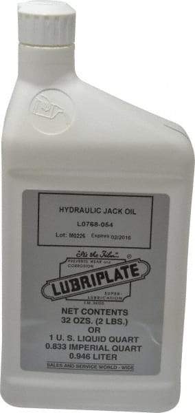 Lubriplate - 1 Qt Bottle Petroleum Oil Hydraulic Oil - SAE 10, ISO 32 - Exact Industrial Supply