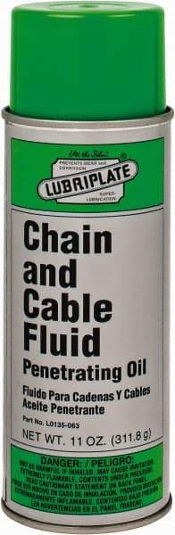Lubriplate - 12 oz Aerosol General Purpose Chain & Cable Lubricant - 32 ISO Grade - Exact Industrial Supply