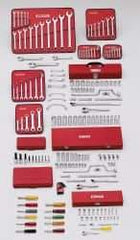 Proto - 194 Piece 1/4, 3/8 & 1/2" Drive Master Tool Set - Tools Only - Exact Industrial Supply