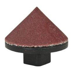 Superior Abrasives - 5/8" Diam 180 Grit 90° Included Angle Cone Center Lap - Aluminum Oxide, Very Fine Grade, Holder Required - Exact Industrial Supply