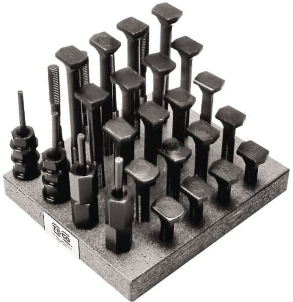 TE-CO - T-Nut & Stud Kits Stud Thread Sizes: 5/8-11 T-Slot Size (Inch): 5/8 - Exact Industrial Supply