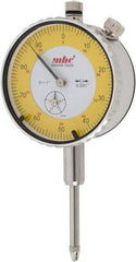 Value Collection - 0.001" Graduation, 0-100 Dial Reading, Indicator & Base Kit - 0.55" Base Height, 2-1/4" Base Diam - Exact Industrial Supply