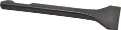 Value Collection - 3" Head Width, 7" OAL, 1/8" Shank Diam, Floor Scraper Chisel - Round Shank, Steel - Exact Industrial Supply