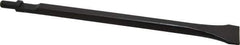 Value Collection - 1-3/8" Head Width, 12" OAL, 1/16" Shank Diam, Scaling Chisel - Round Shank, Steel - Exact Industrial Supply