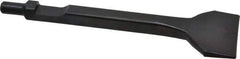 Value Collection - 2" Head Width, 7" OAL, 3/8" Shank Diam, Floor Scraper Chisel - Round Shank, Steel - Exact Industrial Supply