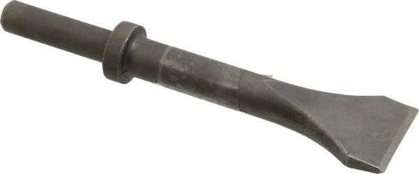 Made in USA - 2" Head Width, 9" OAL, Scaling Chisel - Round Drive, Round Shank, Alloy Steel - Exact Industrial Supply