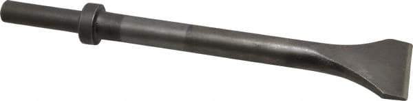 Made in USA - 2" Head Width, 12" OAL, 1/2" Shank Diam, Scaling Chisel - Round Drive, Round Shank, Alloy Steel - Exact Industrial Supply