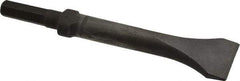 Made in USA - 2" Head Width, 9" OAL, 1/2" Shank Diam, Scaling Chisel - Hex Drive, Hex Shank, Alloy Steel - Exact Industrial Supply